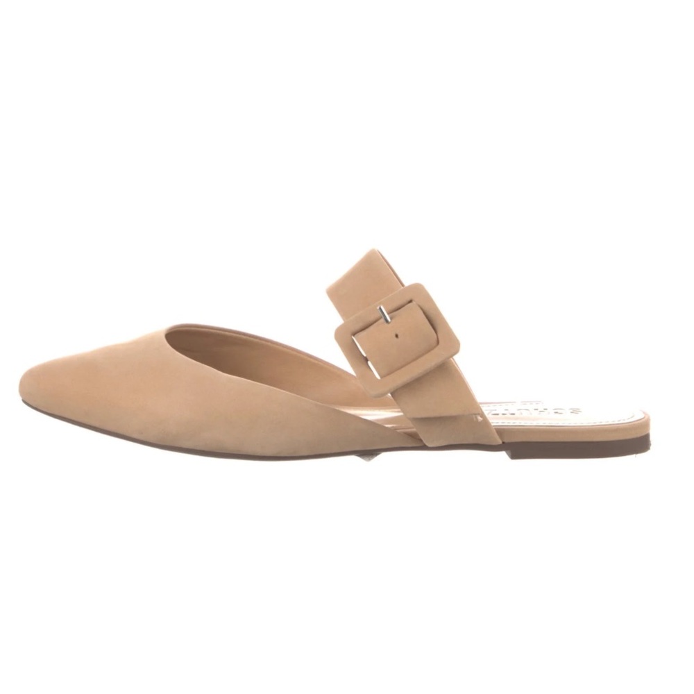 SCHUTZ | point toe mule slide suede
